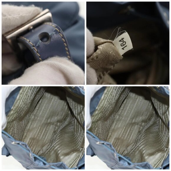 PRADA Backpack Nylon Light Blue Auth ki6000 - Picture 15 of 16